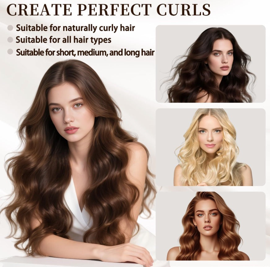 Defined curls with the Lunara band on different hair types
